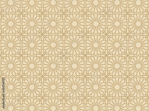 gold islamic background ornament seamless pattern architecture element