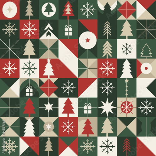 Simple nativity silhouette scene minimal flat vector