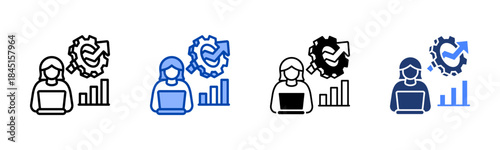 Focus icon set multiple style collection