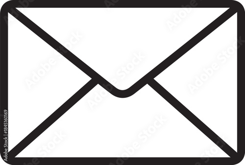 An minimalist envelope icon is a perfect fit for a modern and clean design project, the image conveys a sense of communication, message and simplicity. 