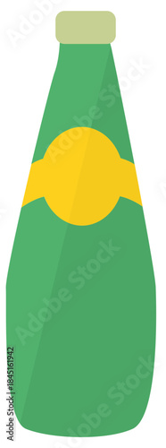 illustration of a bottle of sparkling water