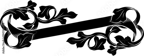 A scroll with filigree medi...