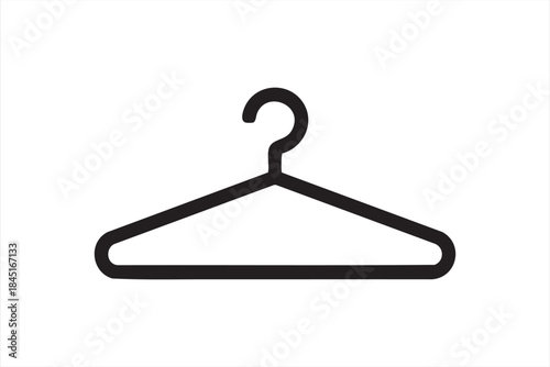 Clothes Hanger Icon for Wardrobe Organization and Fashion UI