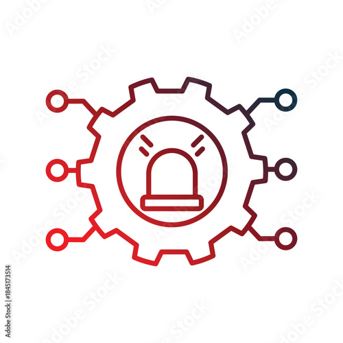 Emerging icon with white background vector stock illustration