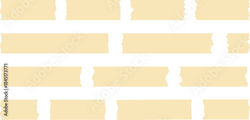 Vector collection of yellow adhesive tape strips in various shapes and lengths, ideal for scrapbooking, collage design, note decorations, and creative graphic projects. yellow tape strips vector.