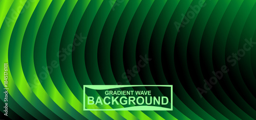 A vibrant green abstract background featuring wavy diagonal lines and gradients, creating a modern, energetic, and dynamic aesthetic for design