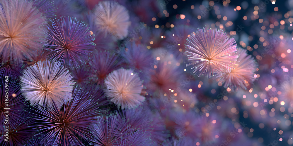 Fototapeta premium Fireworks background