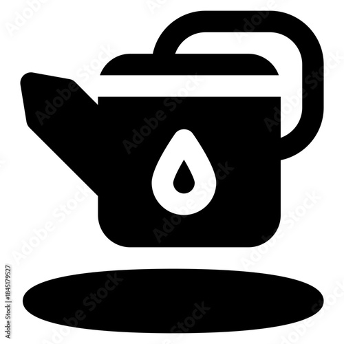 icon water can with style glyph