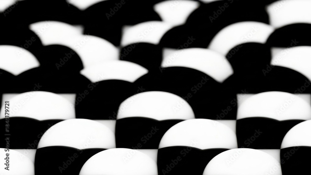 Obraz premium Black and white geometric pattern isolated on transparent background