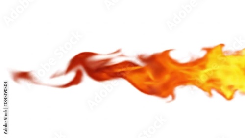 Moving burning fire effect