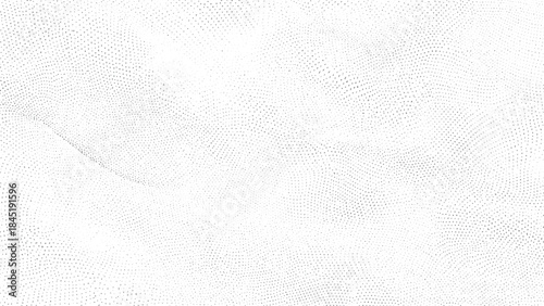 Abstract particle gradation background with soft grain and digital spray effect. Stipple wave flow texture in monochrome with gentle grain for creative design. 