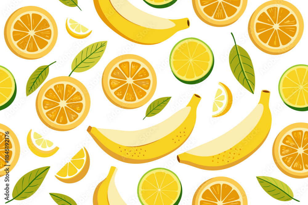 Obraz premium seamless background with fruits