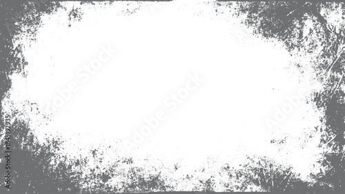 Large vector photocopy texture with transparent background for distressed overlay design. Horizontal distress overlay texture in black and white for grunge background use. 