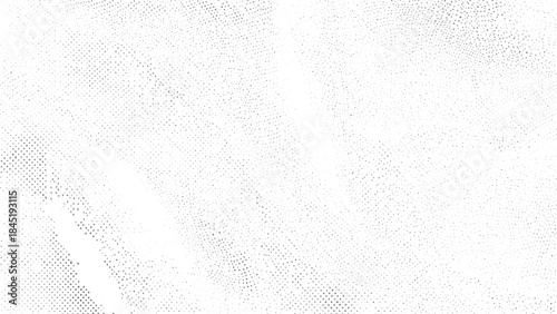 Soft grain texture with flowing stipple pattern and subtle halftone dots background. Abstract monochrome gradient surface with stipple wave flow for collage design. 