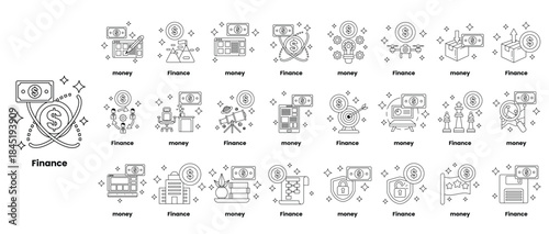 A series of abstract symbols and numbers are displayed in a grid
