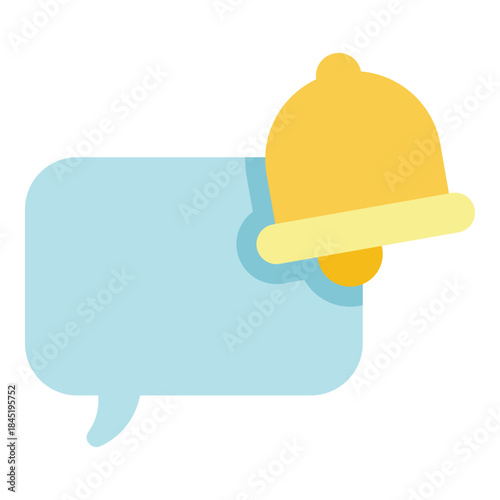 alarm notification chat flat icon