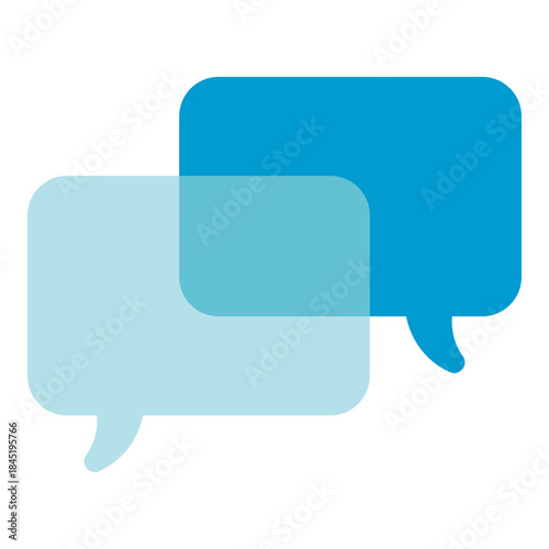 communication speech bubbles flat icon