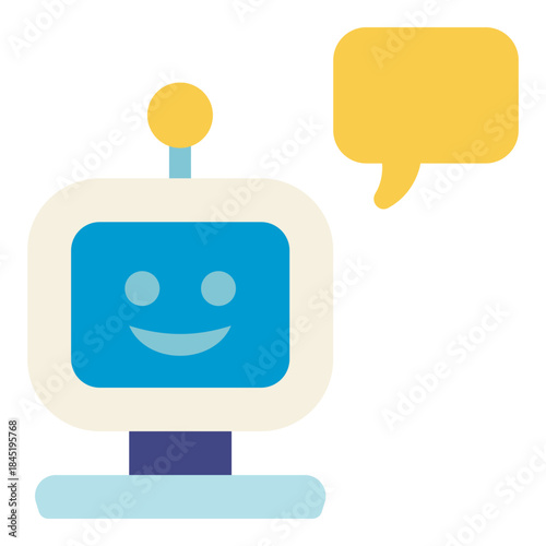 chat bot flat icon
