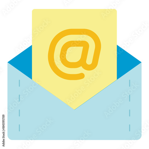 email address flat icon