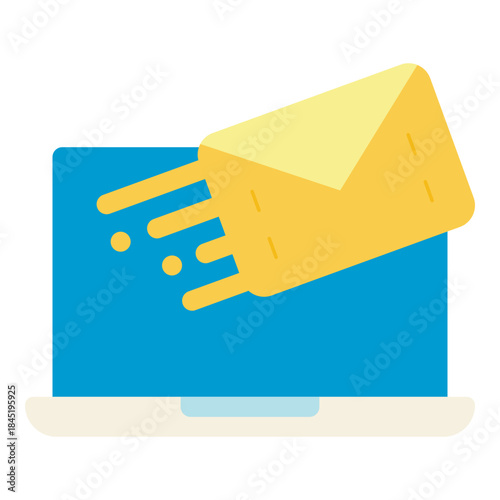 send newsletter flat icon
