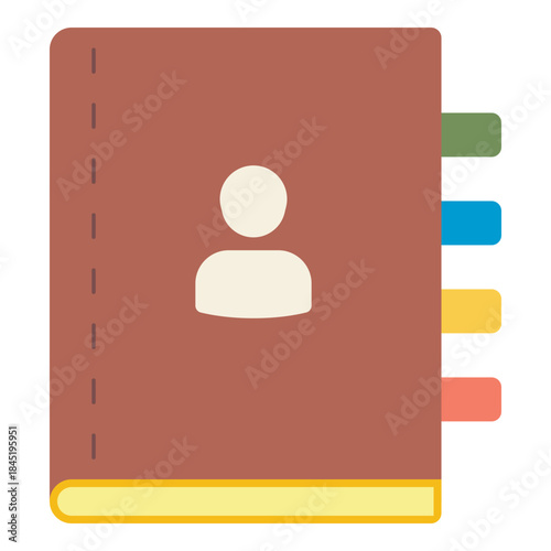 telephone address book flat icon