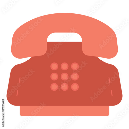 telephone call center flat icon