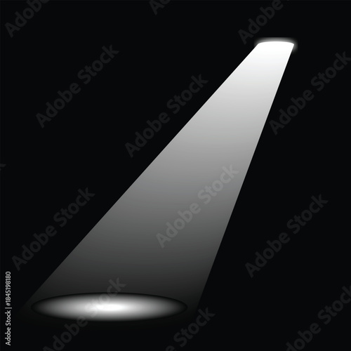 Stage illuminated and empty podium with spot of light 03