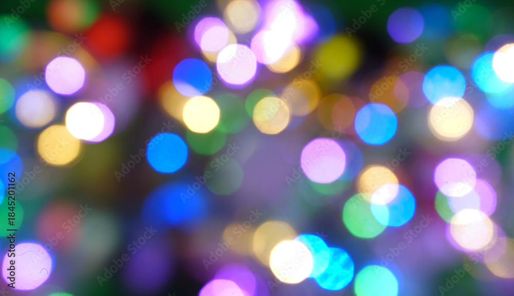 Fototapeta premium Christmas lights sparkle bokeh photo