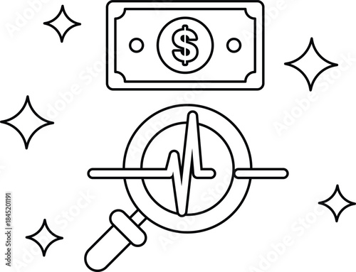 A dollar bill is on top of a dollar bill