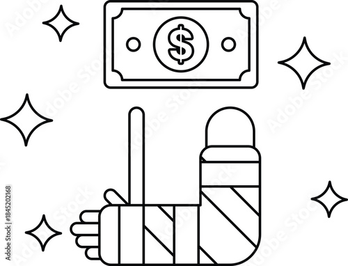 A dollar bill is on top of a dollar bill