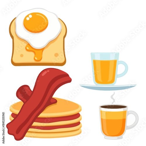 Breakfast Food Illustration