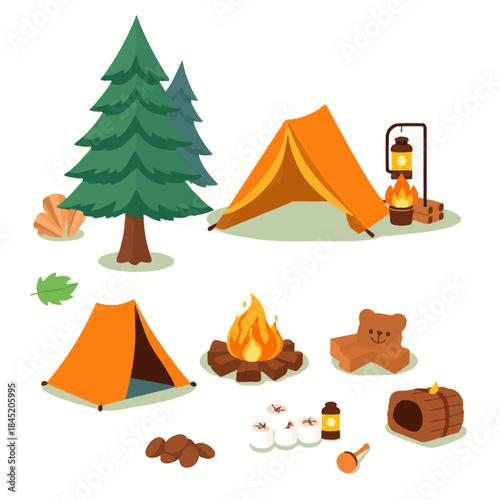 Camping Icon Set