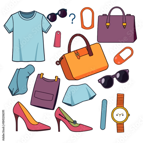 Fashion Accessories Illustration