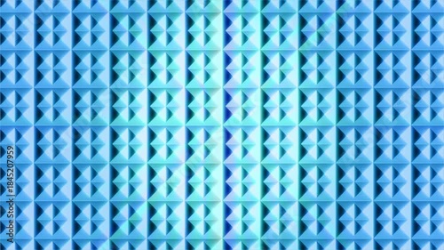 A calming pattern moves slowly, creating an abstract look with blue shapes.