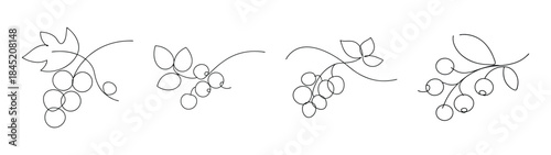 Four stylized drawings of chemical structures with labels and nodes