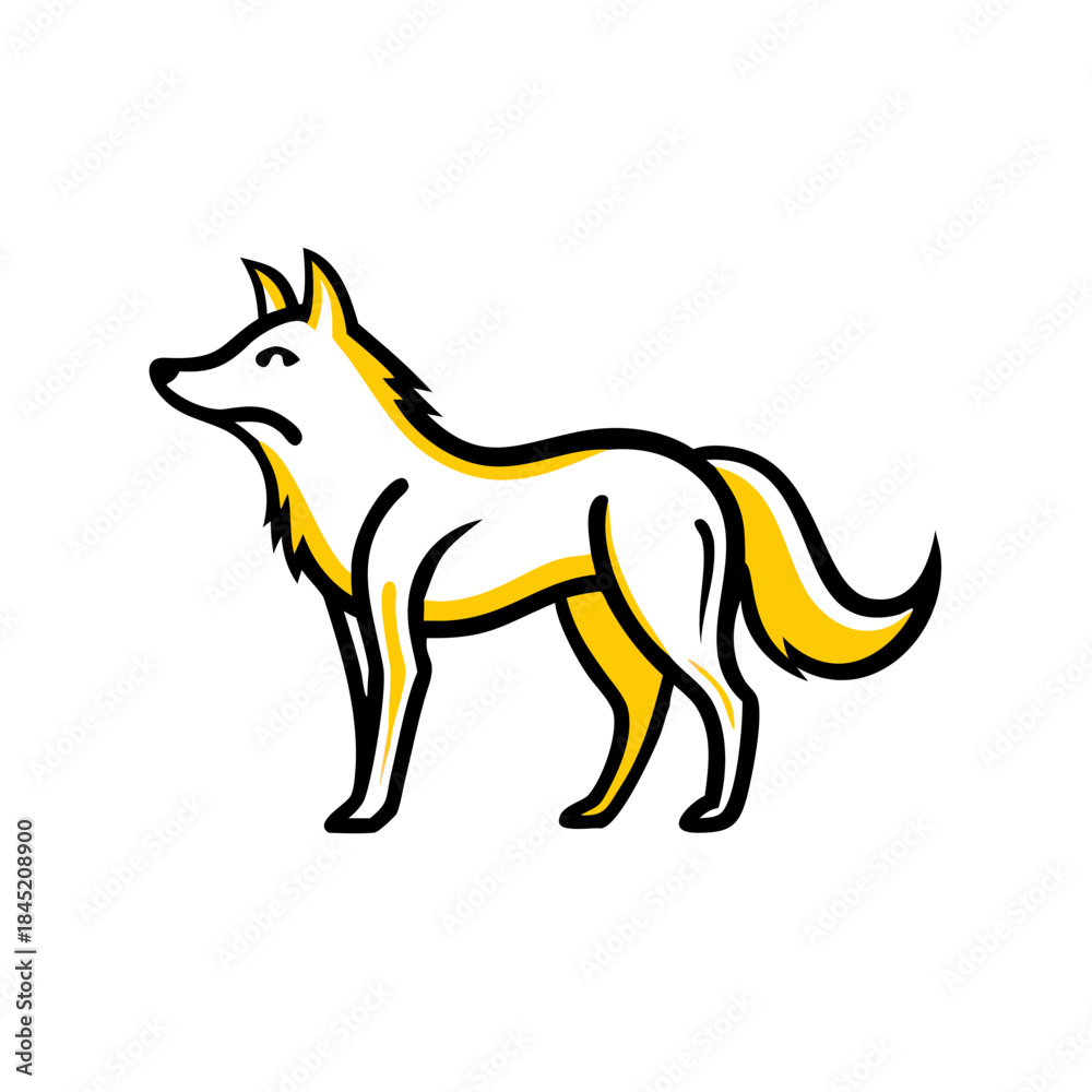 Fototapeta premium Lone Wolf Graphic Design