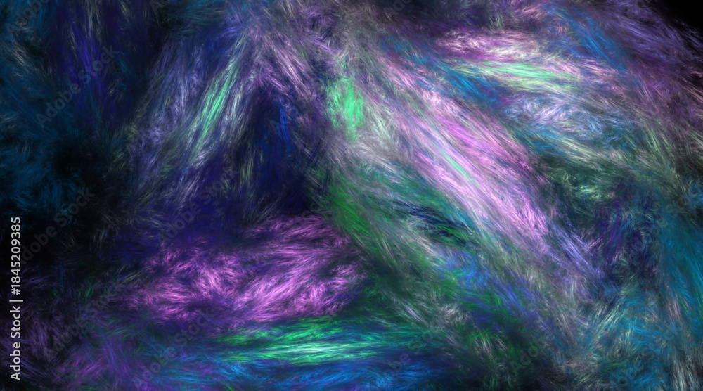 Obraz premium Fractal colored abstract on black background