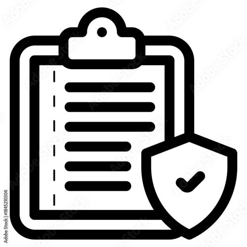 secure policies on clipboard icon