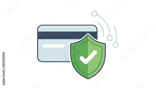 Digital security icon illustrating protection and verified online safety features