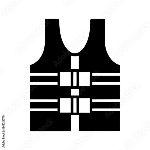 Life Jacket Safety Vest Icon. Personal Flotation Device Symbol.