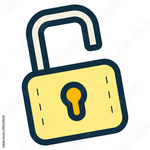 unlock secure padlock icon