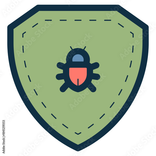 virus shield protection icon