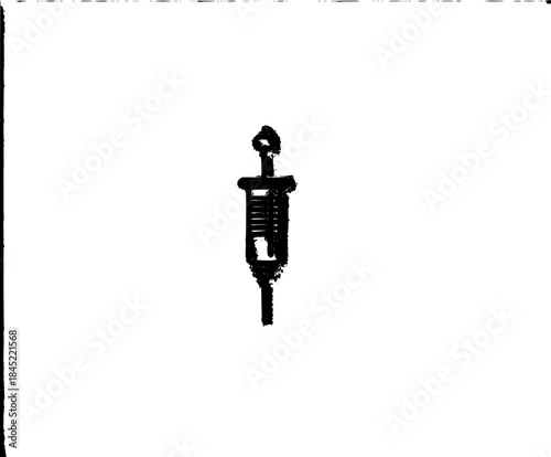 Monochrome Needlepoint: Timeless Craft Black White | Clean, isolated vector art for creative projects.