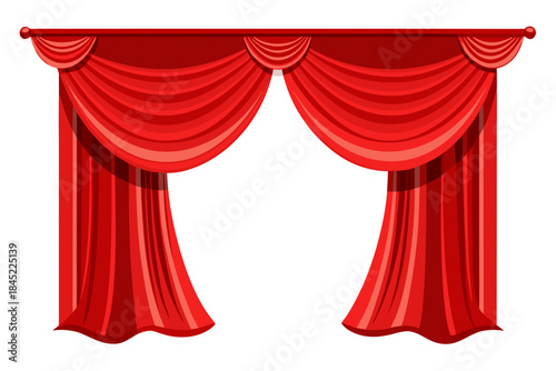 red theater curtain