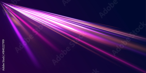 Swirl color line road light motion traffic speed city night.
