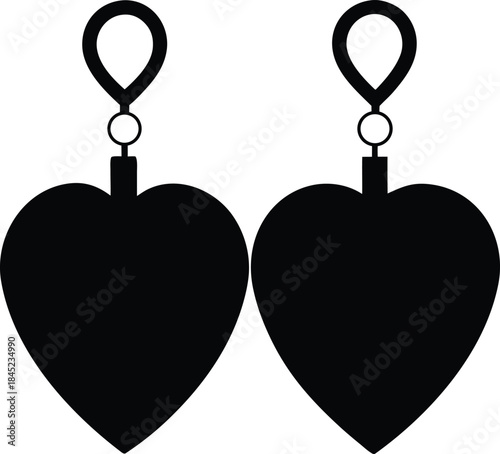 Heart Dangle Earrings Icon