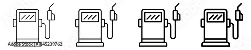 Petrol Icon Set Different Style Collection