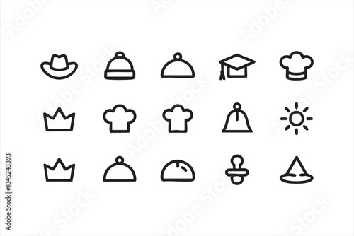 Outline UI Icons for Apps Dashboards and Toolbars
