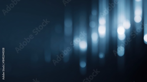 dark blue gradient background with light glow, professional finance and tech mood