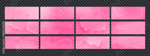 Set of bg pink gradient background designs with abstract pastel spring tones and smooth gradation effects, perfect for gentle compositions. Ideal for modern minimal posters, bg, spring visuals.